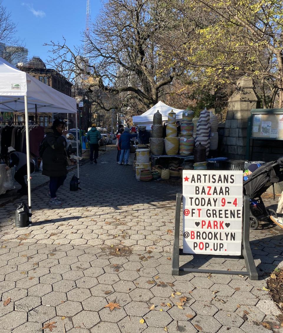 A flea market in Fort Greene, Brooklyn.