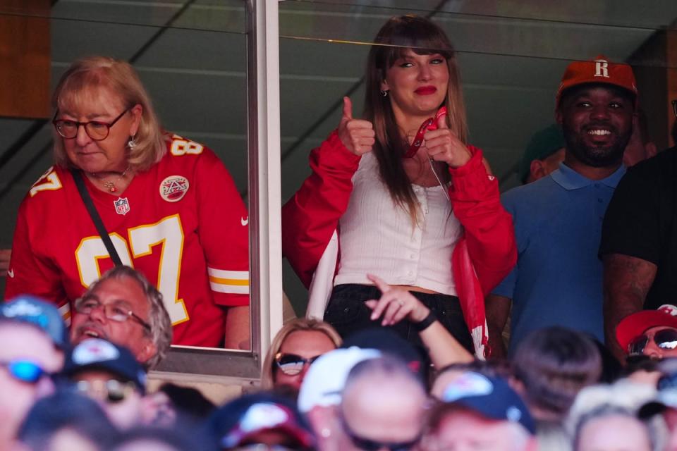 Taylor Swift attends Kansas City Chiefs game (Getty Images)