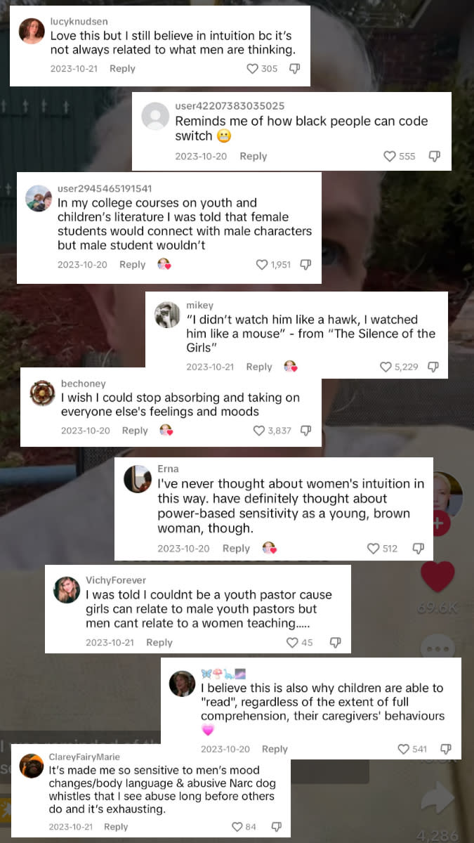 Comments from Rose's TikTok