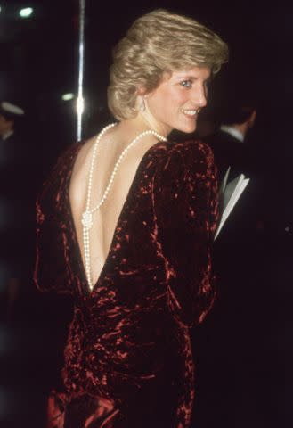 Keystone/Getty Princess Diana at the premiere of 'Back to the Future' in London