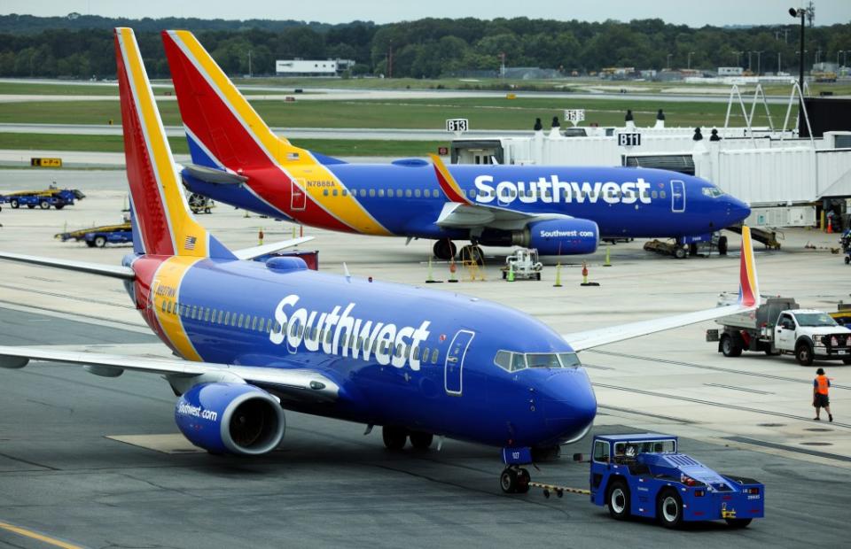 “Southwest does allow you to choose your own seat,” joked one commenter in reference to the budget carrier’s first come first serve seating policy. Getty Images