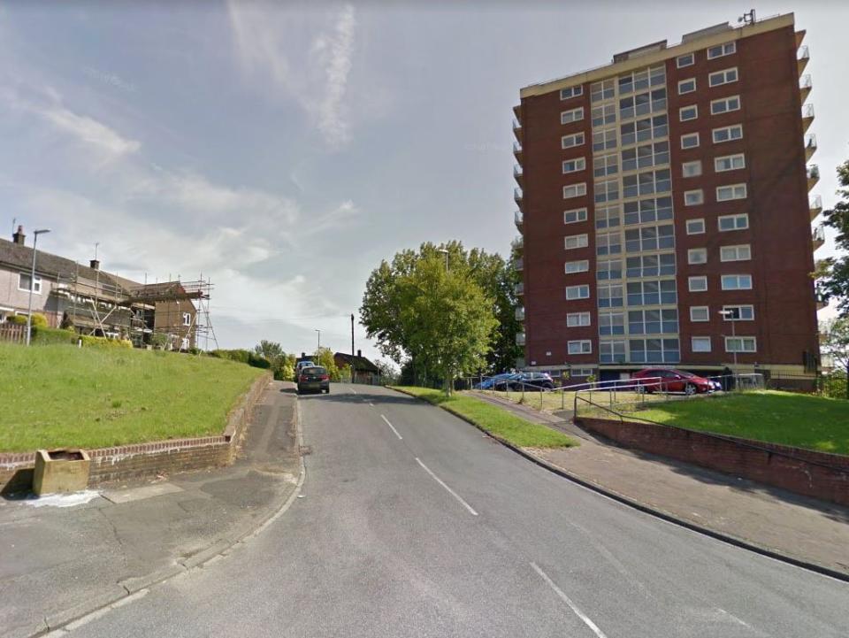 Sandyhill Road in Manchester's Blackley area: Google Street View