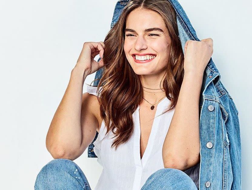 Old-Navy's best-selling denim jacket is under $50 and perfect for summer. (Photo: Old Navy)
