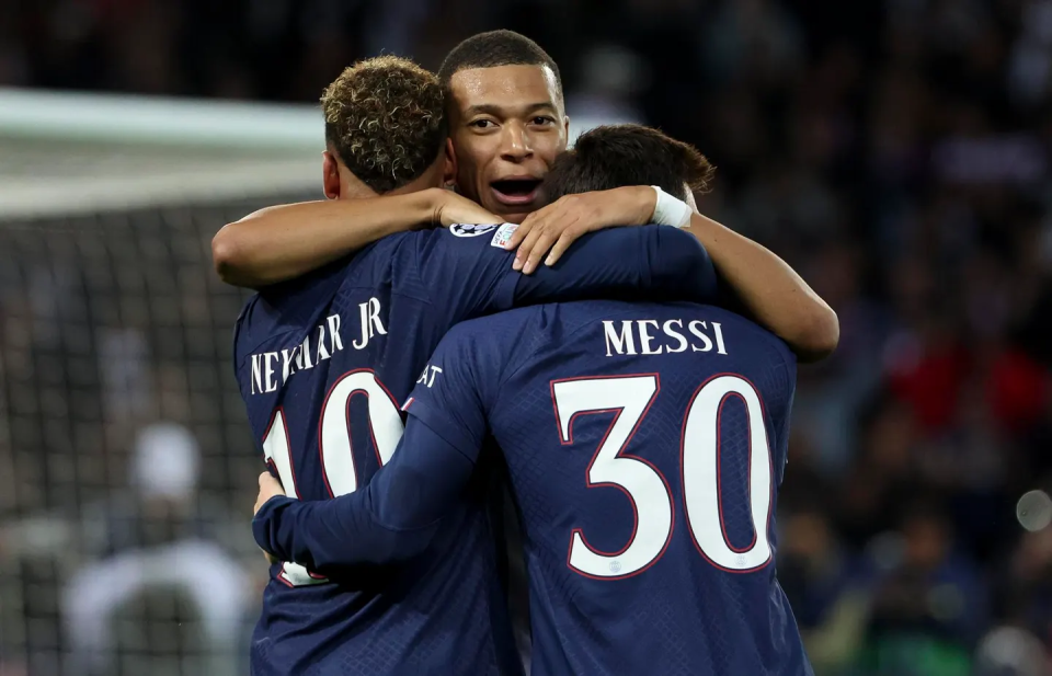 Mbappé, Neymar y Messi