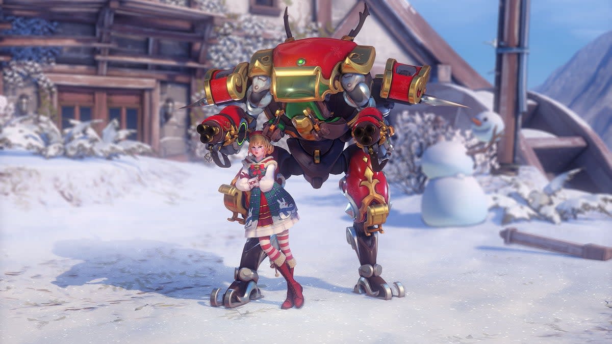 You’ll need to tune into Twitch to grab the Sleighing Legendary D.Va Skin (Activision Blizzard)