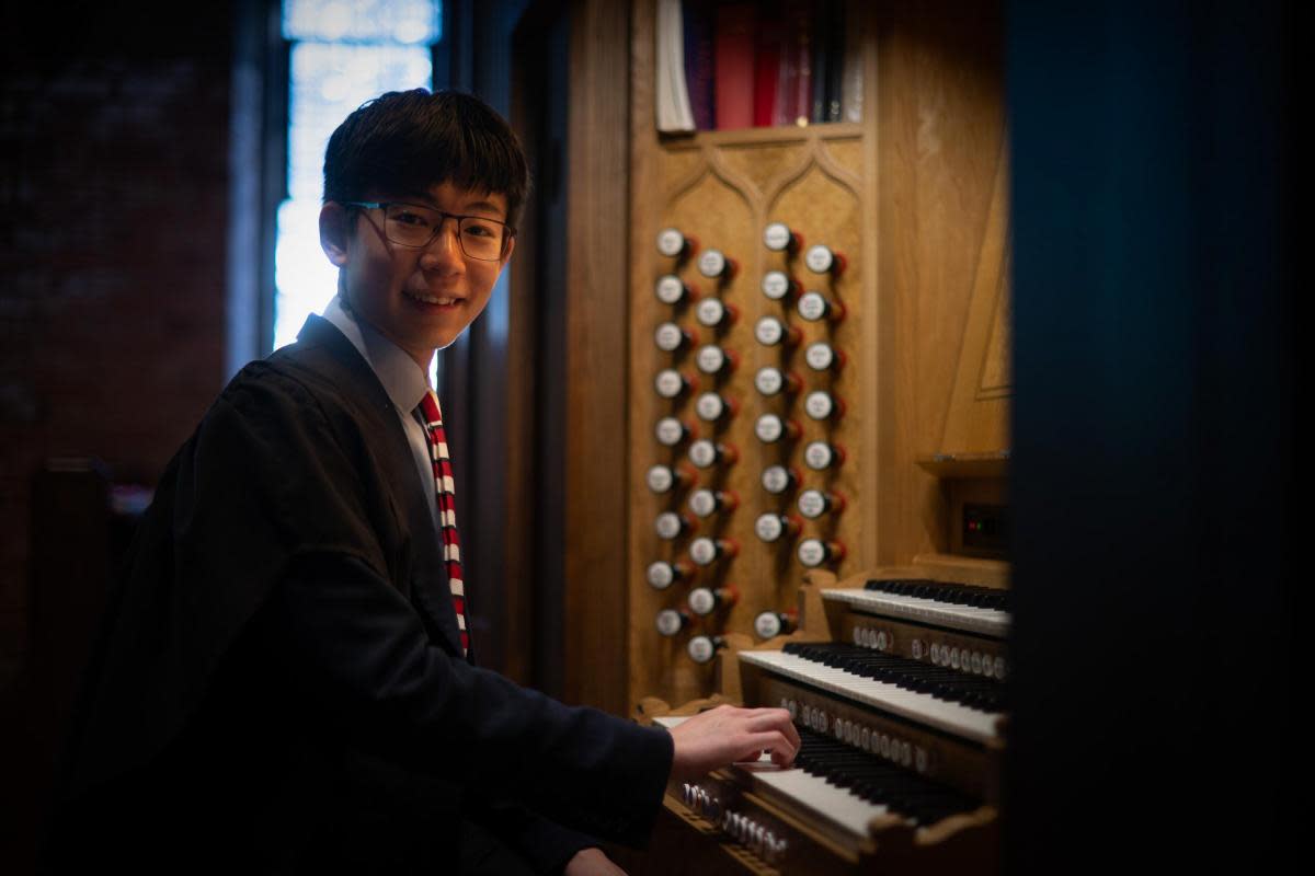 Musician Kim Chin is on scholarship to Radley College and has been awarded an organ scholarship at Cambridge University <i>(Image: Radley College)</i>