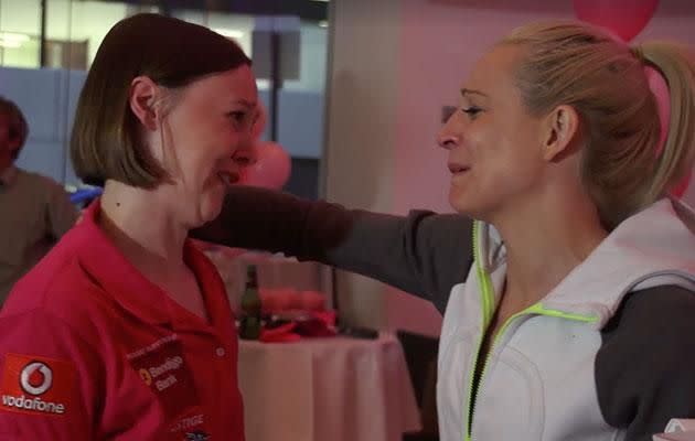 The video shows beautiful moments between Connie and Carrie during the cancer sufferer's battle. Photo: Facebook