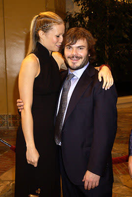 Gwyneth Paltrow and Jack Black at the Westwood premiere of Shallow Hal