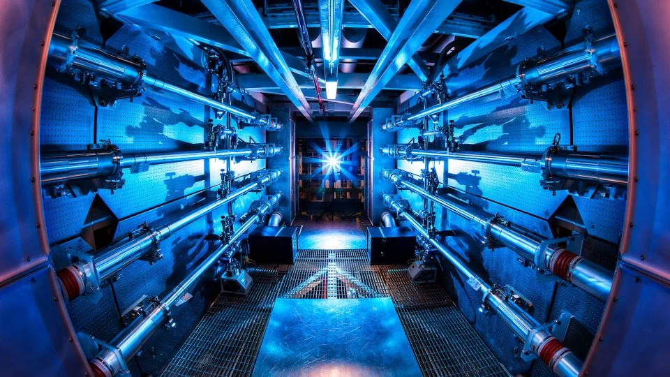 A component in the laser system at the Lawrence Livermore National Laboratory, where scientists successfully achieved "ignition" to produce a fusion reaction. - Damien Jemison/Lawrence Livermore National Laboratory