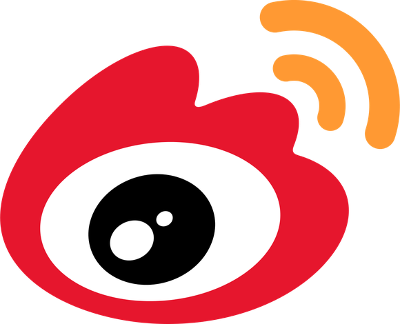 Weibo's corporate logo in red, black, and orange