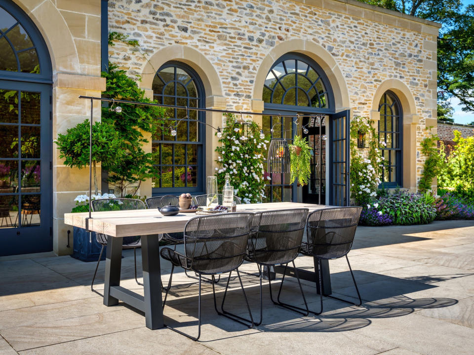 Give your patio an industrial vibe