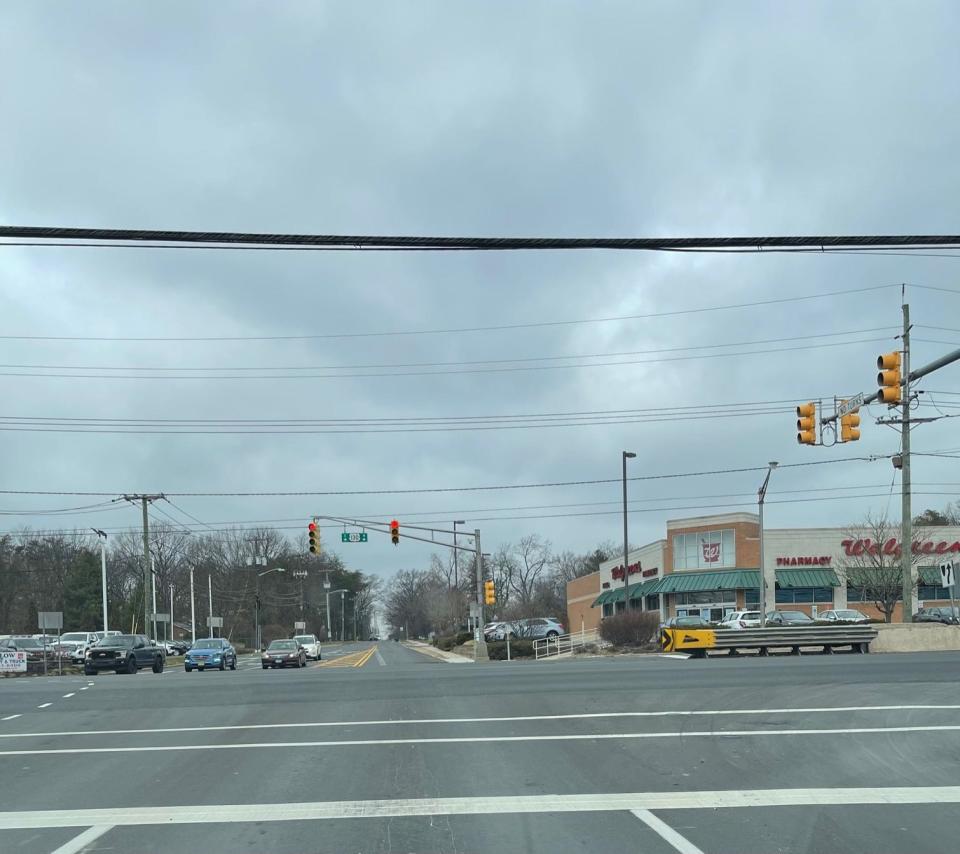 Walgreens is shown at the corner of Route 130 South and Fairview Street in Delran. A Chipotle and storage place have been approved and will be built in an area that is currently a large wooded field in between the Walgreens and a dermatology business.