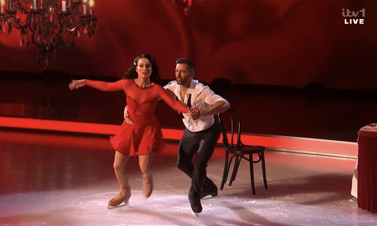 Roxy Shahidi wowed on Dancing on Ice. (ITV screengrab)