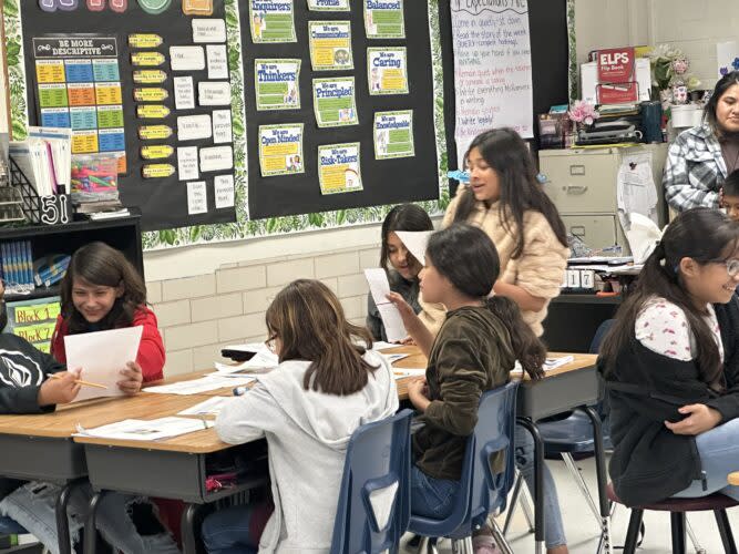 Students in McAllen Independent School District participate in a February camp to prepare for the Texas English Language Proficiency Assessment. (Bilingual/ESL/Foreign Languages Department-MISD/Twitter)