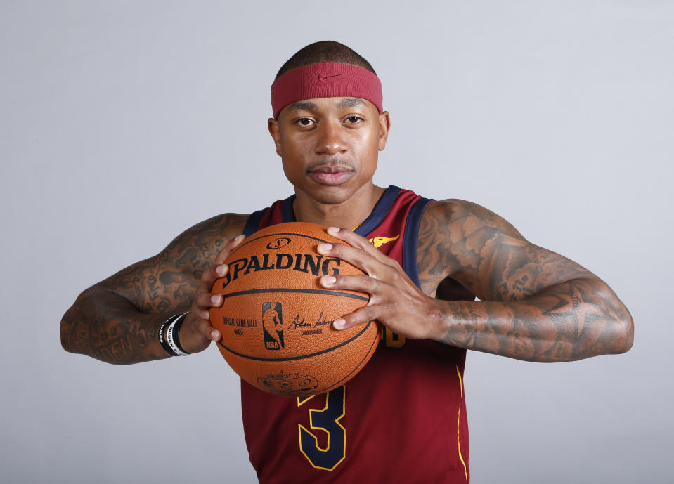 There’s a chance we could see Isaiah Thomas on the court by Christmas. (AP)