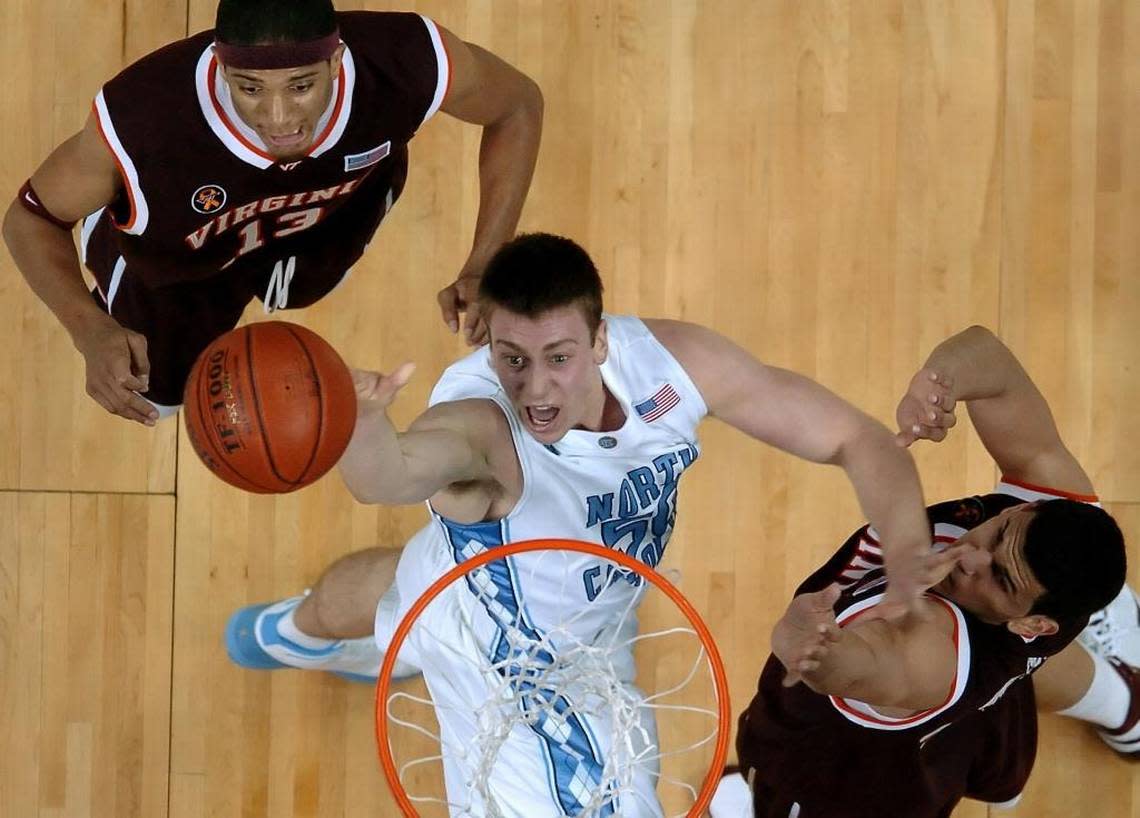 Former UNC star Tyler Hansbrough said he sees shades of himself in one current Tar Heel.