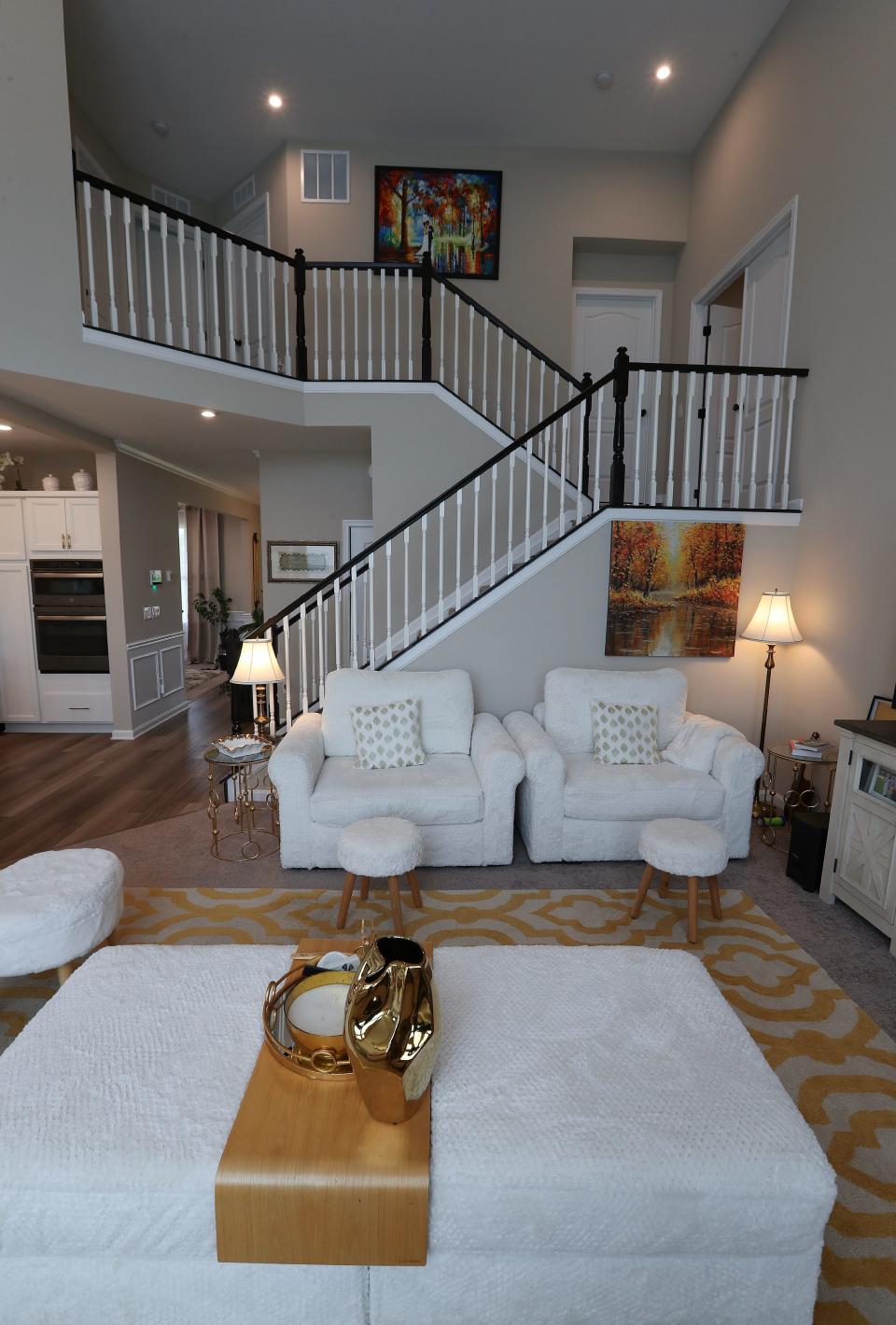 The living room inside the home of Joseph Misagal and his wife Ruth Misagal in LaGrange, Ky. on Aug. 14, 2023.