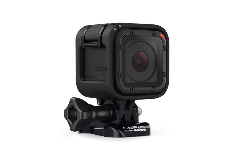 Hands-free video gets an upgrade with the latest waterproof GoPro camera. It’s smaller and lighter than before, so it can easily go where no camera has gone before.