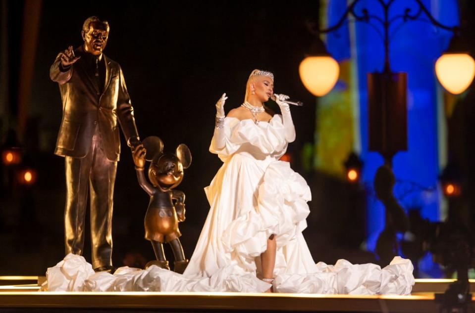 Christina Aguilera performs in celebration of the 50th Anniversary of Walt Disney World Resort for ABC’s spectacular television event, “The Most Magical Story on Earth: 50 Years of Walt Disney World,” Sept. 29. - Credit: Courtesy of ABC