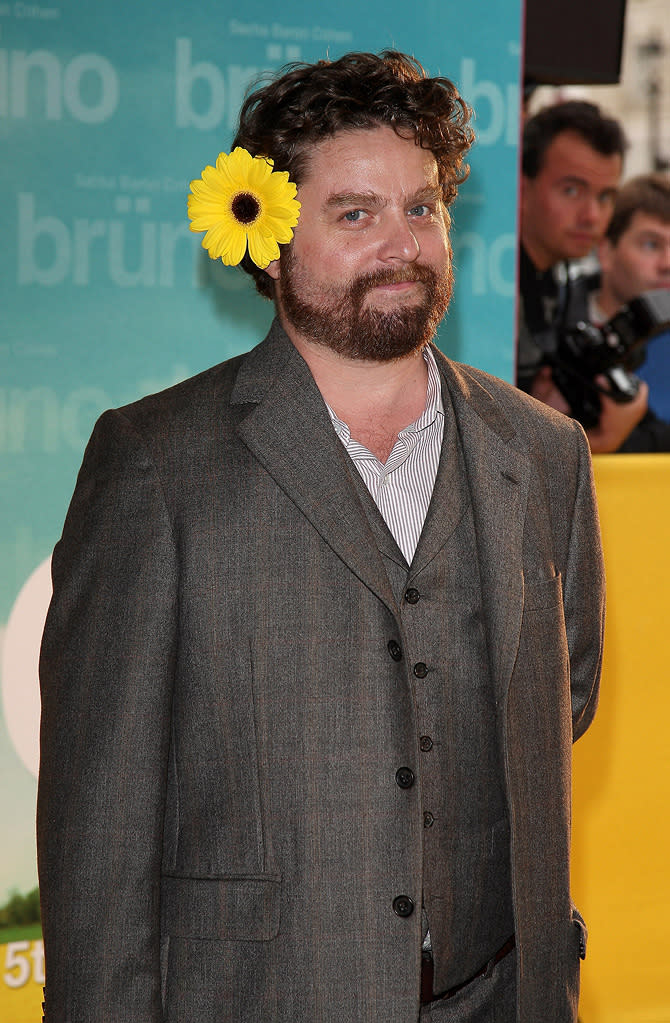 Bruno Paris Premiere 2009 Zach Gilifianakis