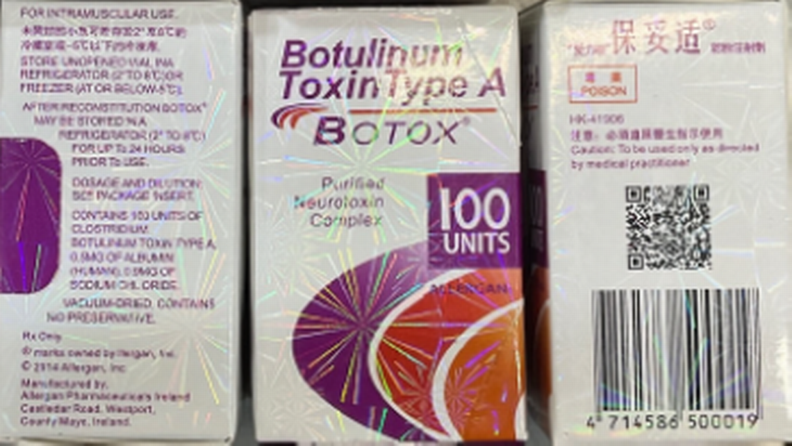 The FDA says the East Asian writing on the box is a telltale sign of counterfeit Botox.