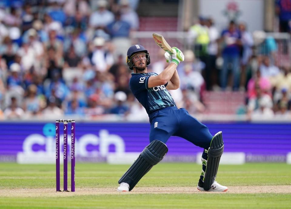 Jos Buttler had top-scored for England with 60 off 80 balls (Mike Egerton/PA) (PA Wire)