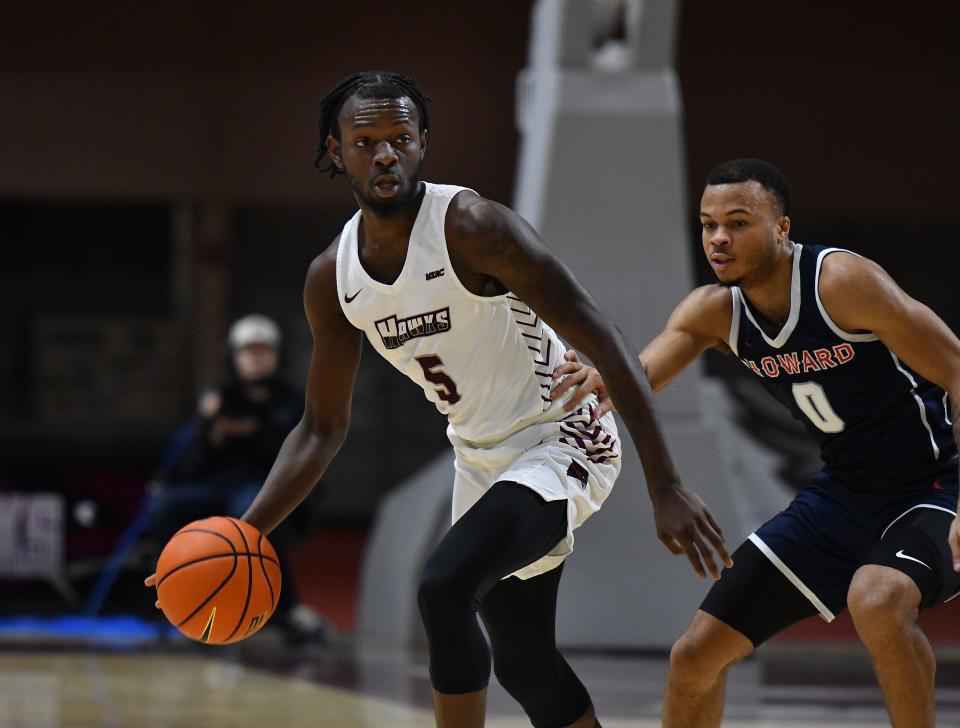 University of Maryland Eastern Shore's Da'Shawn Phillip during their home game against Howard during the 2022-23 season.