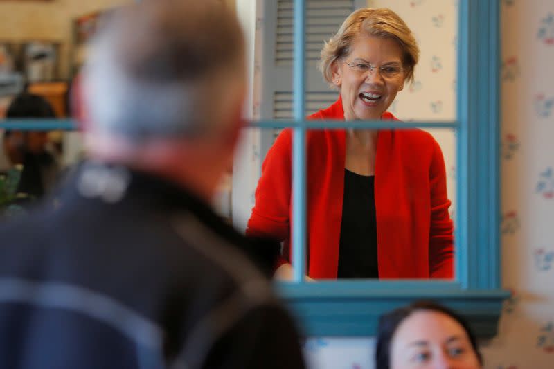 Democratic 2020 U.S. presidential candidate Warren campaigns in Manchester