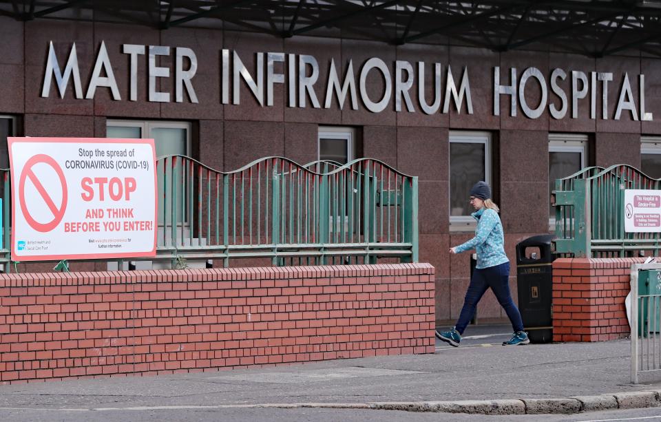 The Mater Hospital in Belfast is struggling to cope with the number of Covid-19 admissions (Niall Carson/PA) (PA Archive)