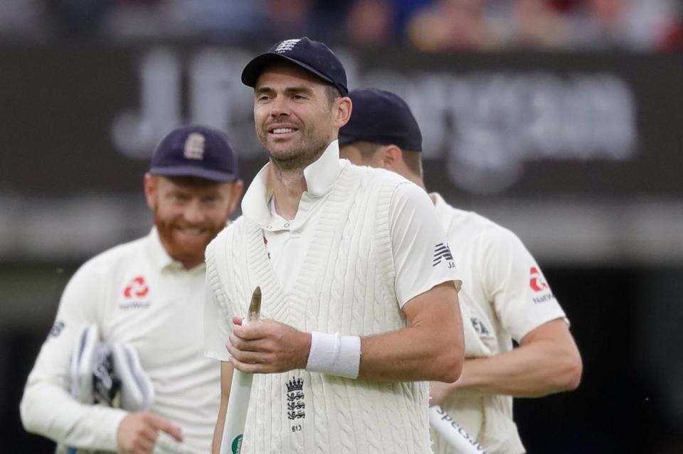 Getting better: Anderson took nine wickets at Lord's (AP)