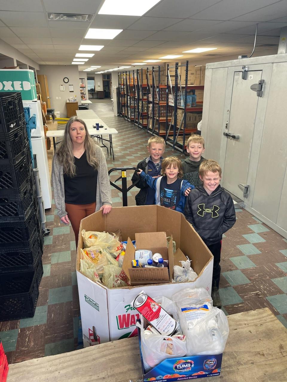 Devils Lake Scouts collected over 1,000 pounds of food for w worthy cause this past week thanks to support from the local community.