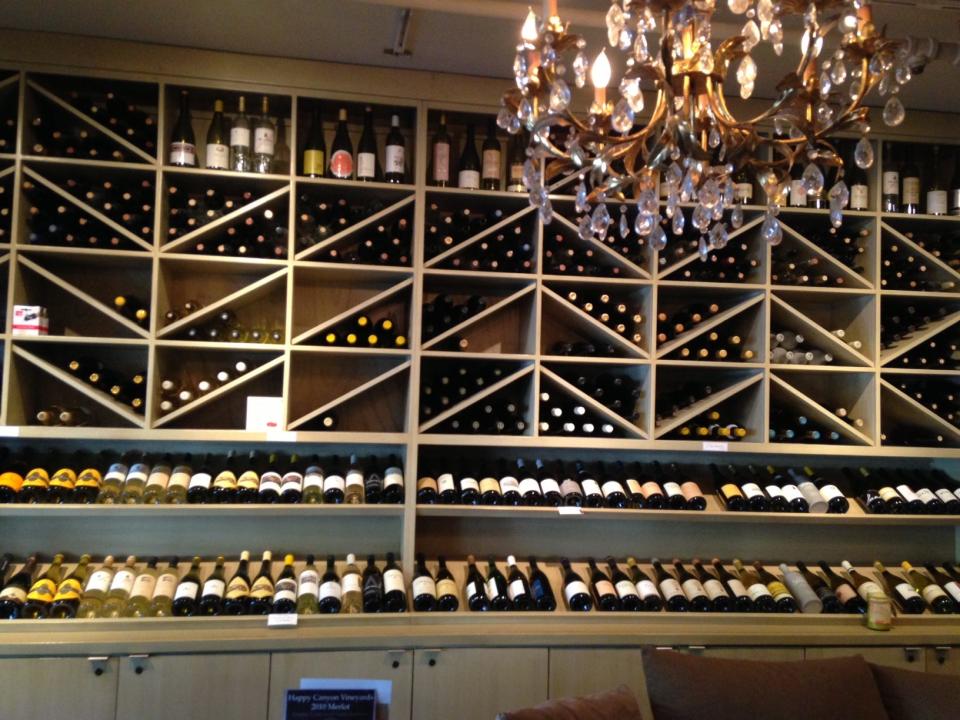 Los Olivos Restaurant and Wine Merchant offers hundreds of labels.