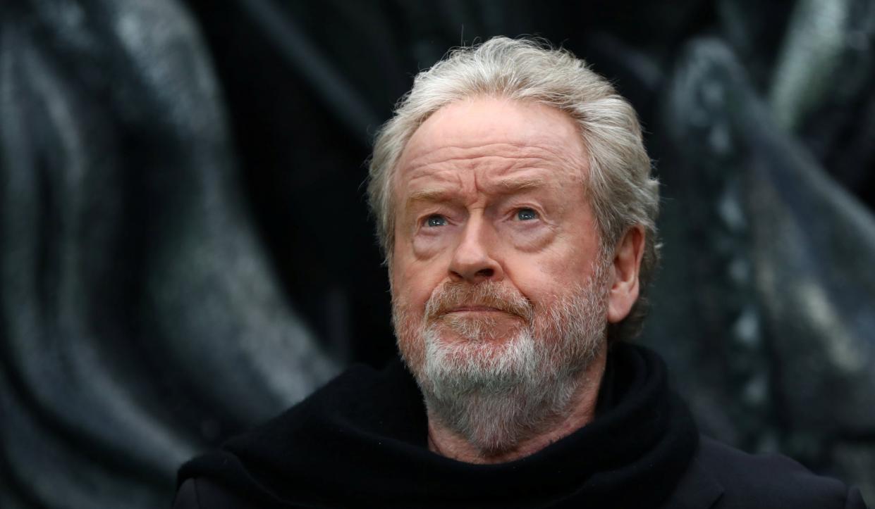 Director Ridley Scott poses for photographers at the World Premiere of 'Alien: Covenant' in London, Britain May 4, 2017. (REUTERS/Neil Hall)