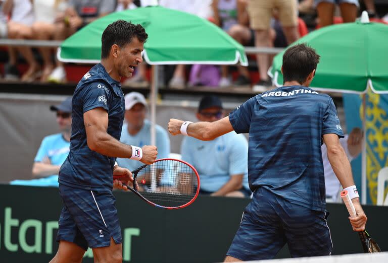 Máximo González y Andrés Molteni son la dupla de dobles de la Argentina en la Copa Davis
