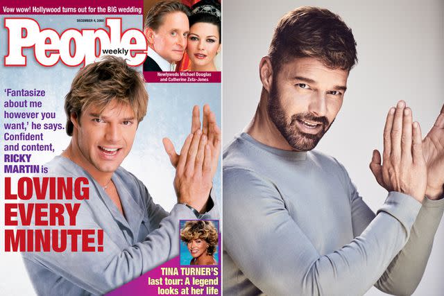 <p>Right: Matthew Brookes</p> Ricky Martin in 2000 and now