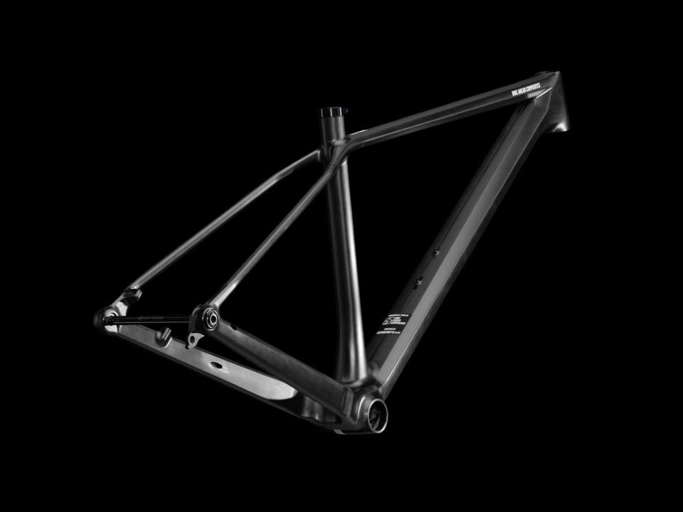 Bike Ahead The Frame lightweight affordable carbon XC hardtail made in Portugal, angled rear detail
