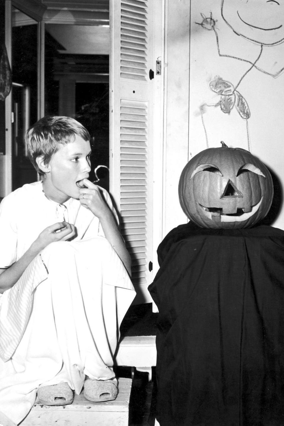 mia farrow vintage halloween decorations