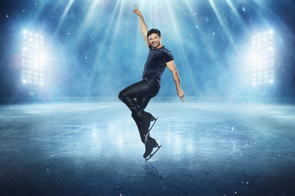 This image and the information contained herein is strictly embargoed until 20.00 Monday 8th January 2024
From ITV

Dancing On Ice SR16 :on ITV1 and ITVX

Pictured: Ryan Thomas 

This photograph is (C) ITV Plc and can only be reproduced for editorial purposes directly in connection with the programme or event mentioned above, or ITV plc. This photograph must not be manipulated [excluding basic cropping] in a manner which alters the visual appearance of the person photographed deemed detrimental or inappropriate by ITV plc Picture Desk.  This photograph must not be syndicated to any other company, publication or website, or permanently archived, without the express written permission of ITV Picture Desk. Full Terms and conditions are available on the website www.itv.com/presscentre/itvpictures/terms

For further information please contact:
michael.taiwo1@itv.com                              

