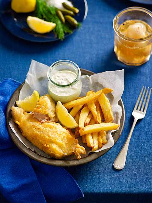 Step aside beer batter, this light and crisp coating is made with sparkling wine!<br><br>Click here for <span>fish and chips recipe</span>