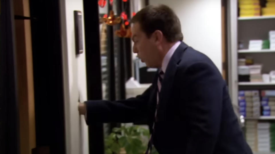 Jim Hides Andy's Cellphone