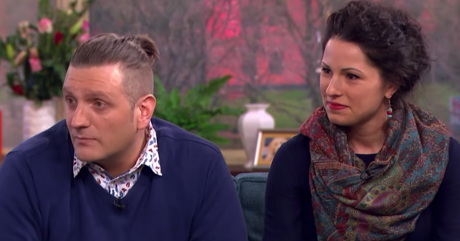 Andrew Wardle and his girlfriend, Fedra Fabian, appeared on “This Morning” to discuss his bionic penis. (Photo: YouTube)