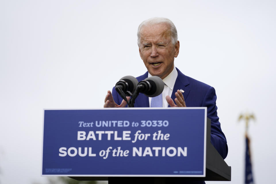 Democratic nominee Joe Biden has aimed his closing argument at shoring up support among Black voters &mdash;and younger Black men in particular &mdash; in swing states like Georgia, Michigan, Pennsylvania and Florida. (Photo: AP Photo/Andrew Harnik)