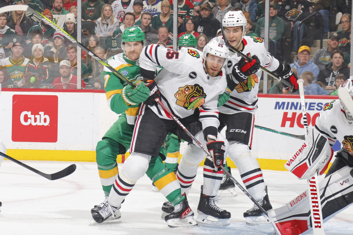 Blackhawks’ slow start leads to defeat against Wild in NHL match