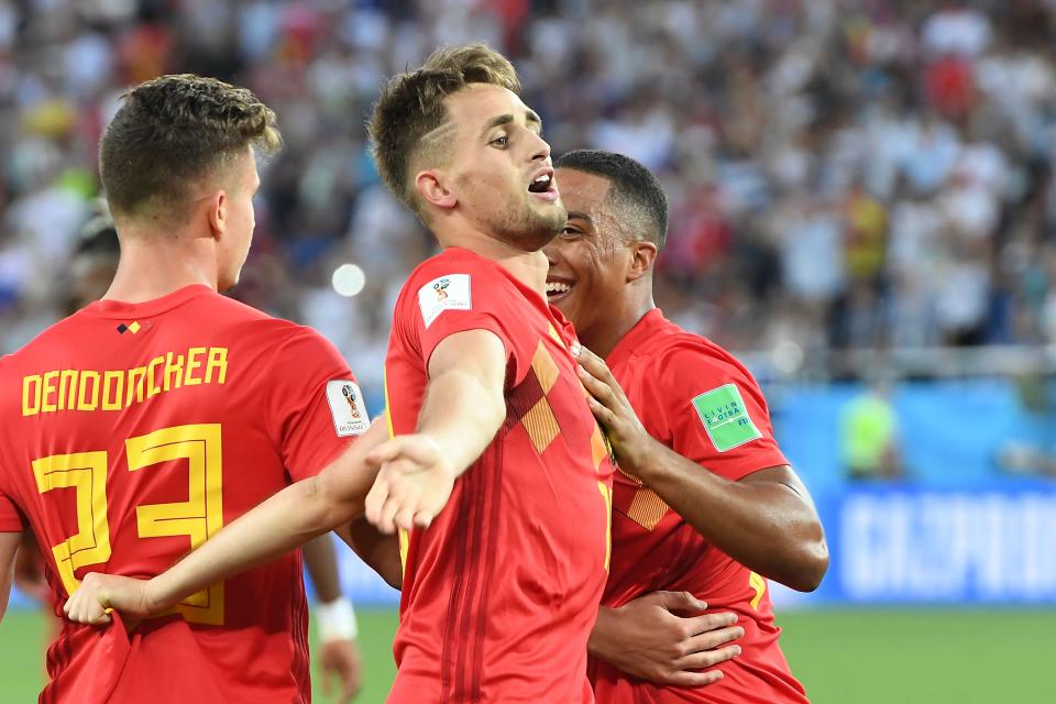 Belgian beauty: Adnan Januzaj wonder goal put his team ahead