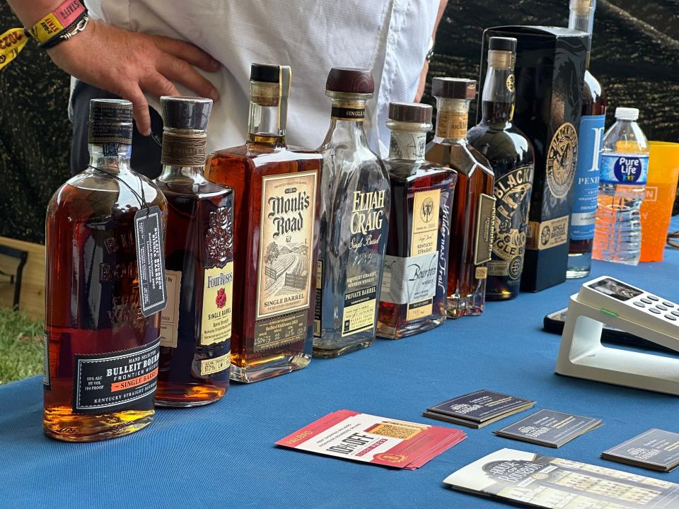 Justin's Bourbon House creates a single barrel program for he music at the 2023 Railbird Music Festival on Sunday, March 4, 2023, in Lexington, Kentucky.