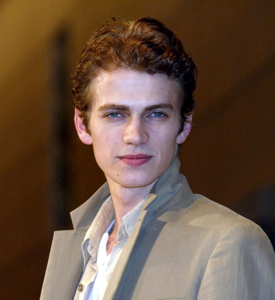 Closeup of a young Hayden Christensen