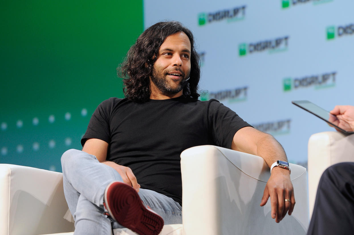 SAN FRANCISCO, CA - SEPTEMBER 06:  Robinhood Co-Founder and Co-CEO Baiju Bhatt speaks onstage during Day 2 of TechCrunch Disrupt SF 2018 at Moscone Center on September 6, 2018 in San Francisco, California.  (Photo by Steve Jennings/Getty Images for TechCrunch)