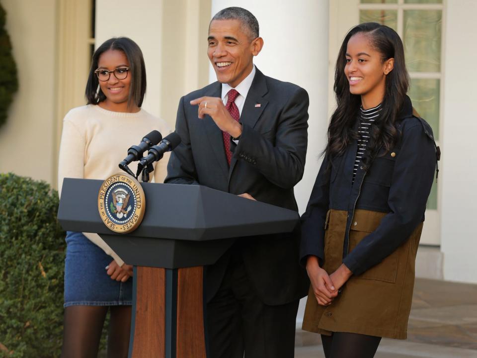 Barack Obama, Malia, Obama, Sasha Obama