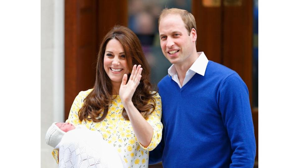 William and Kate leave hospital with baby Princess Charlotte