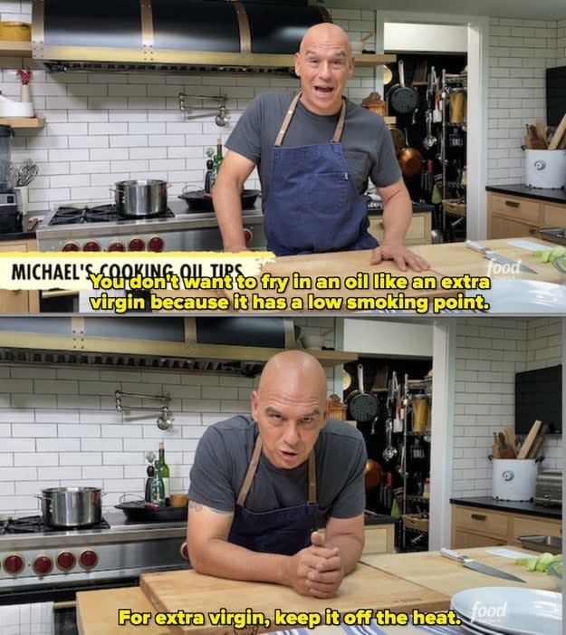 Michael Symon in his kitchen